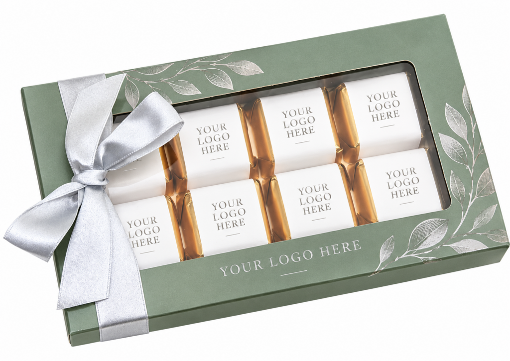 8 FIRST-CLASS CHOCOLATES BOX WTH BOW