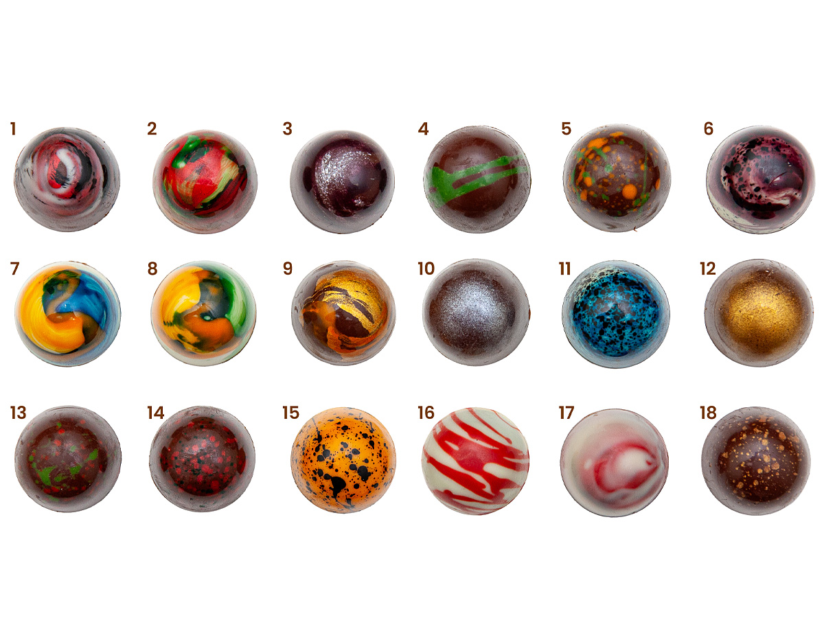 6 PRALINES CHOCOLATE BOX - Image 2