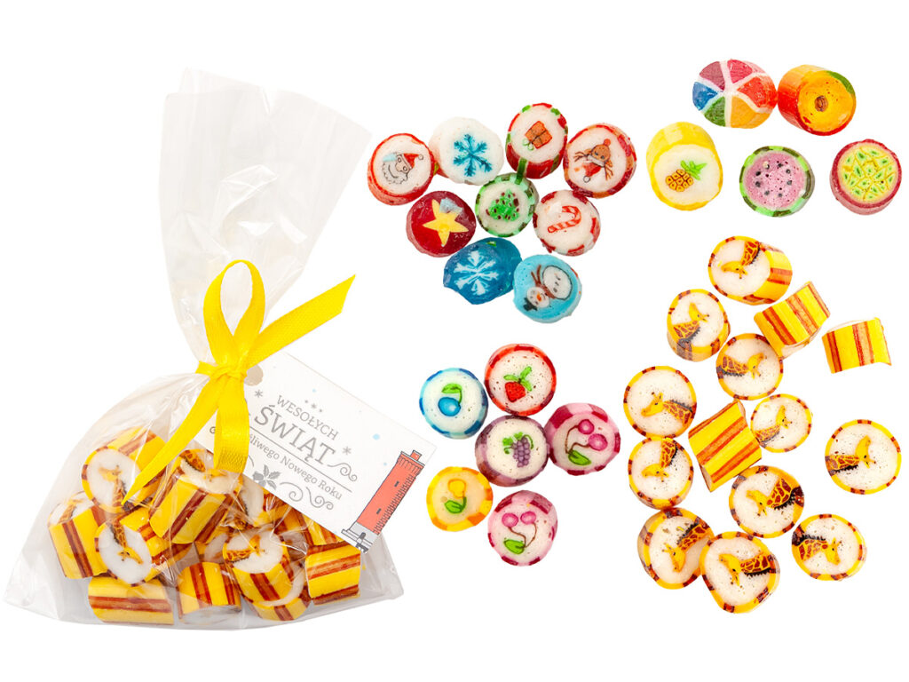 Torebeczka z cukierkami Roxy i karnetem z nadrukiem firmowym