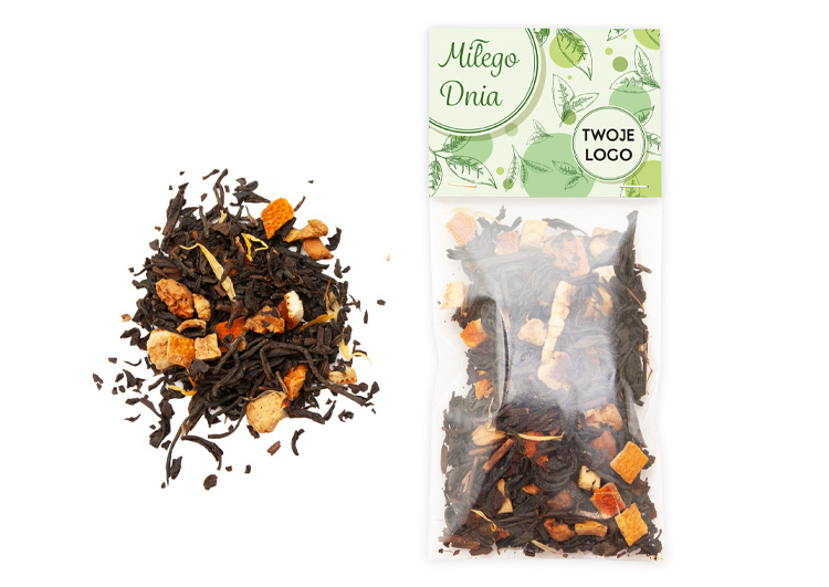 Personalizowana torebka herbaty z dwustronnym nadrukiem