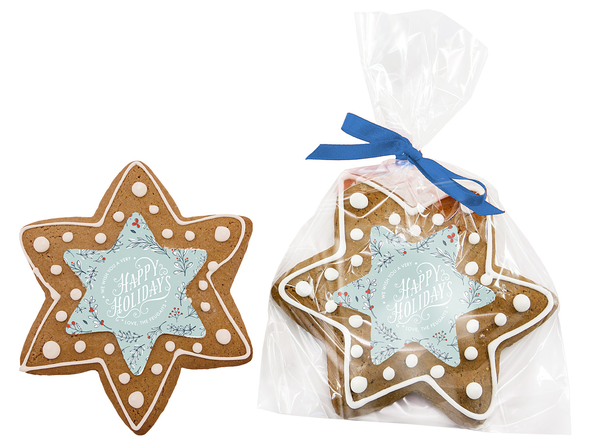 LARGE DECORATED STAR COOKIE