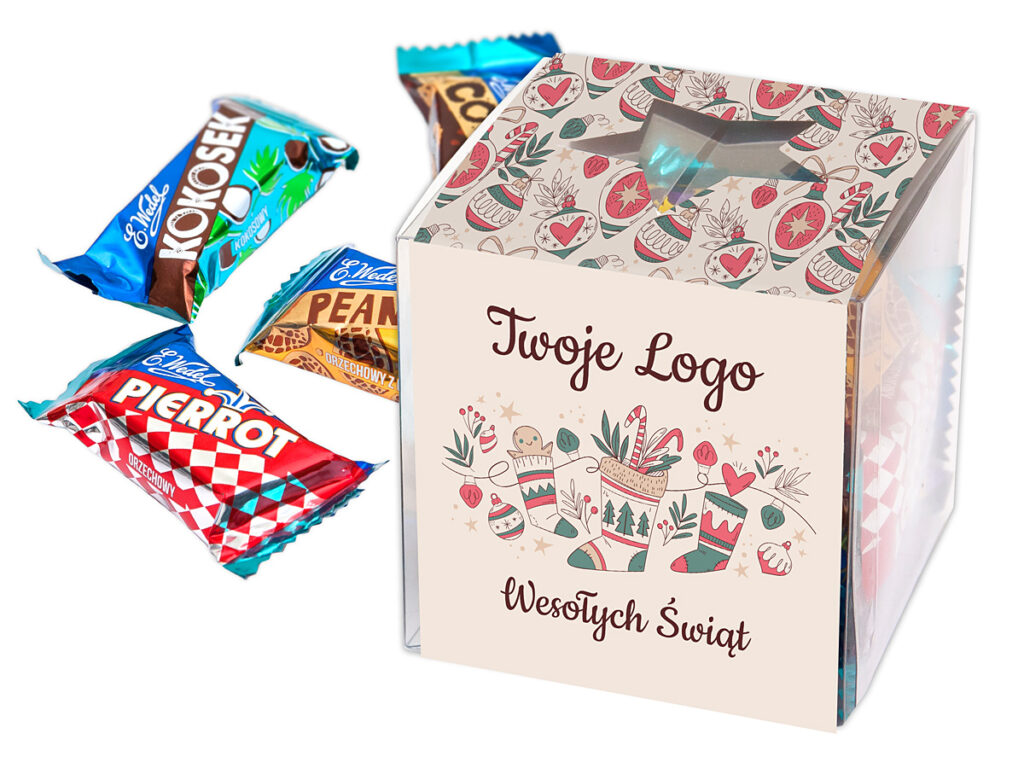 Personalizowana mieszanka świąteczna z logo firmy
