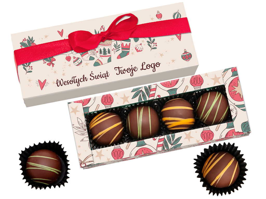 Zestaw pralinek w personalizowanym opakowaniu