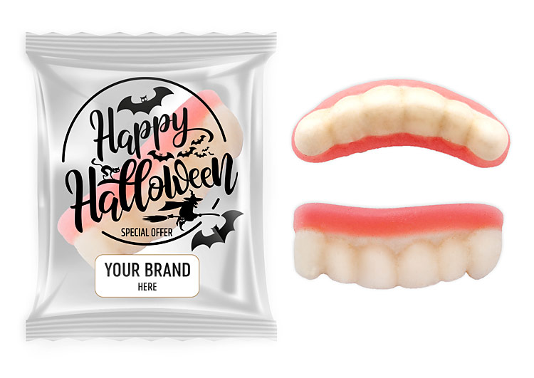 Owocowy żelek w torebce foliowej z nadrukiem reklamowym