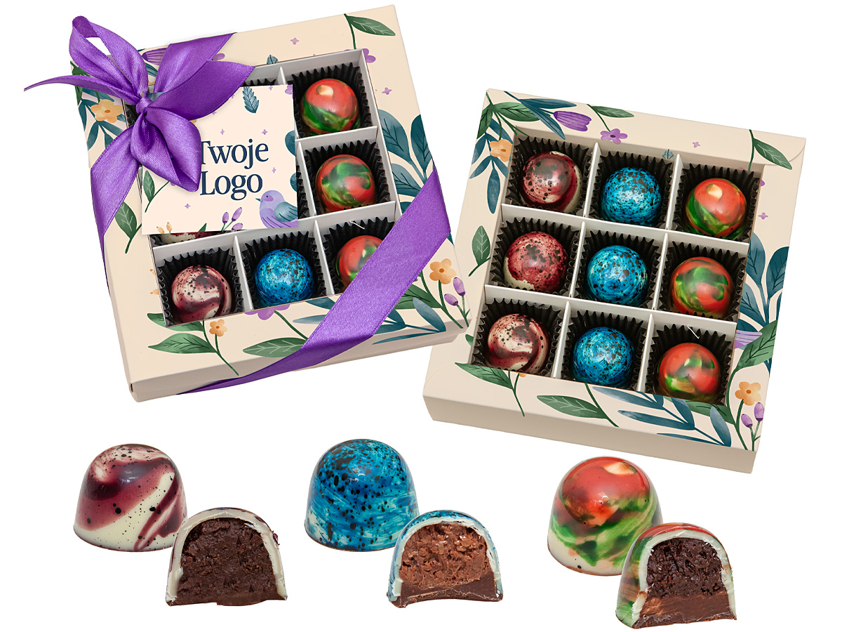 9 PRALINES CHOCOLATE BOX - Image 2
